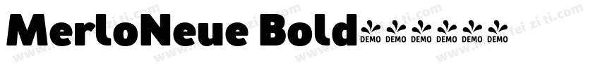 MerloNeue Bold字体转换